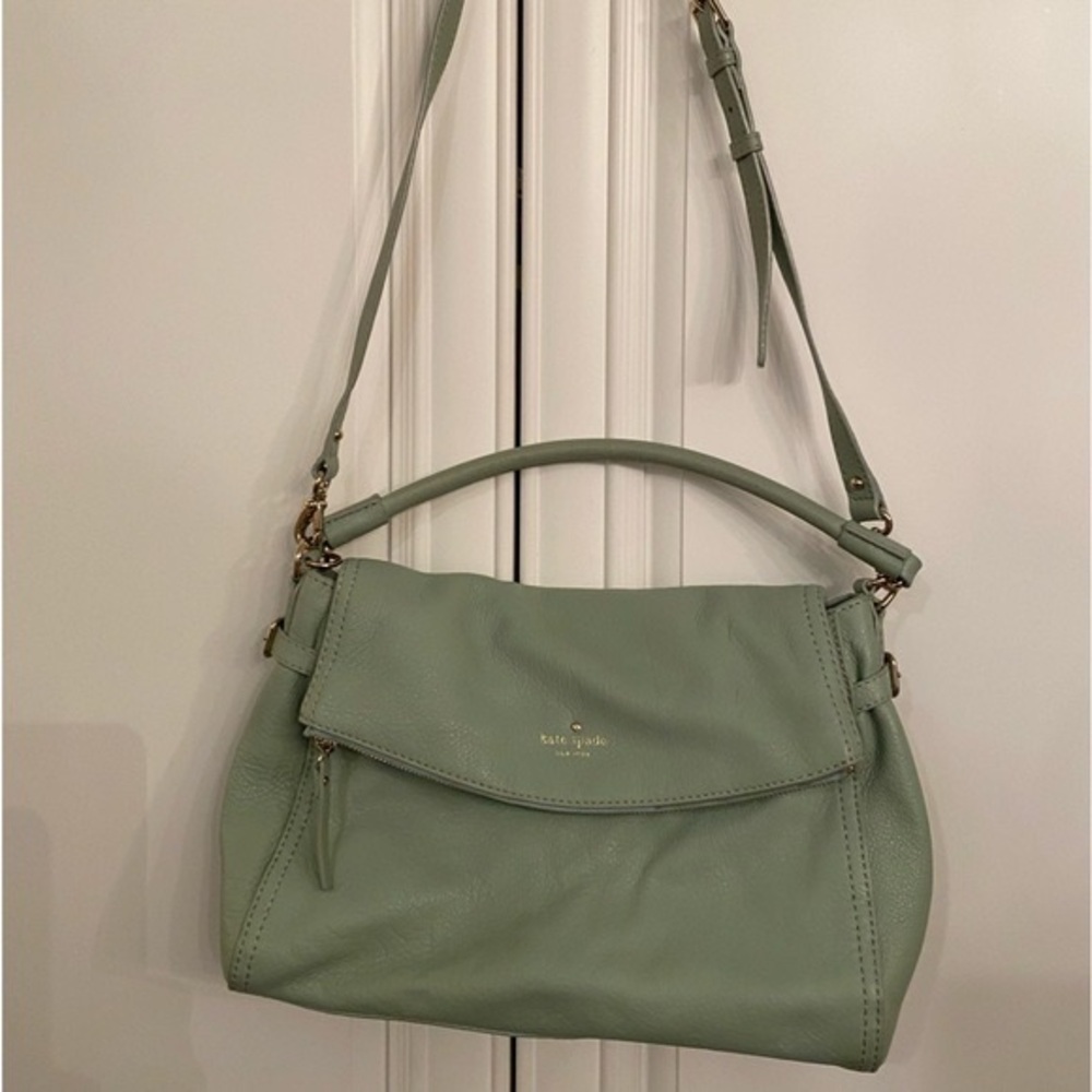 Kate Spade Leather Cobble Hill Shoulder Bag in Mint Green Colour Purse Handbag